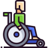 illustration of man in wheelchair